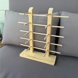 Wooden Sunglasses Organizer Rack